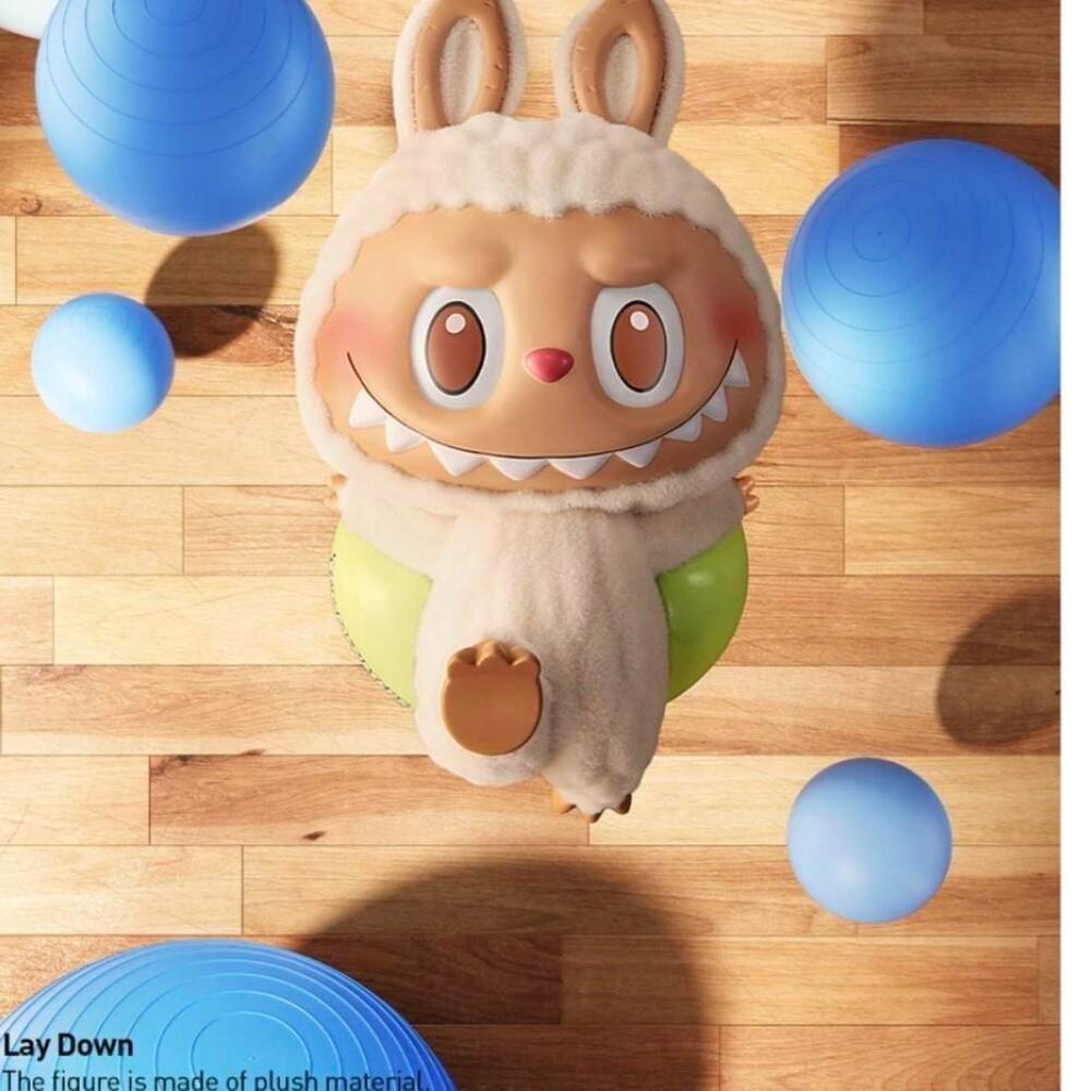 Pop mart x the monsters Lazy Yoga series